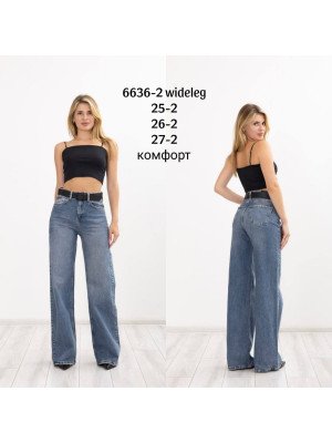 6636-2 Джинс SESSANTA WIDE LEG (РАЗМЕРЫ: 25,25,26,26,27,27) 6 од