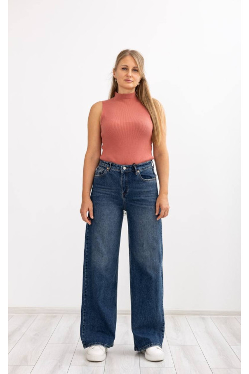 16653-2 Джинс SESSANTA WIDE LEG STRAIGHT (РОЗМІРИ: 29,30,31,32,33,34) 6 од