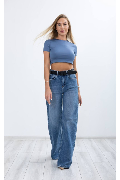 6636-1 Джинс SESSANTA WIDE LEG  (РАЗМЕРЫ: 25,25,26,26,27,27) 6 од