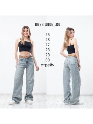 6626 Джинс SESSANTA WIDE LEG норма (РАЗМЕРЫ: 25,26,27,28,29,30) 6 од