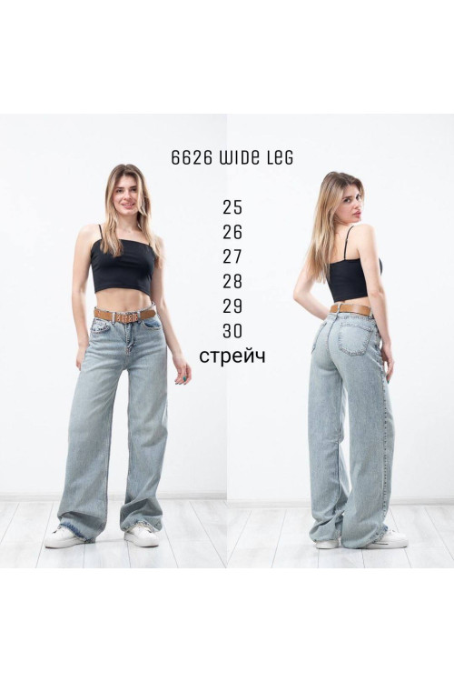 6626 Джинс SESSANTA WIDE LEG норма (РАЗМЕРЫ: 25,26,27,28,29,30) 6 од